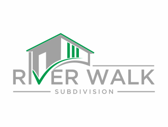 River Walk Subdivision logo design by Mahrein