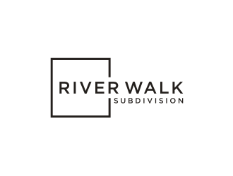 River Walk Subdivision logo design by superiors