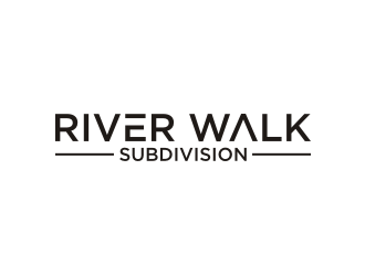 River Walk Subdivision logo design by rief