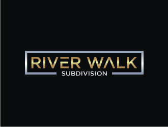 River Walk Subdivision logo design by rief