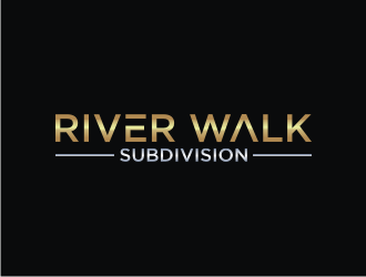 River Walk Subdivision logo design by rief