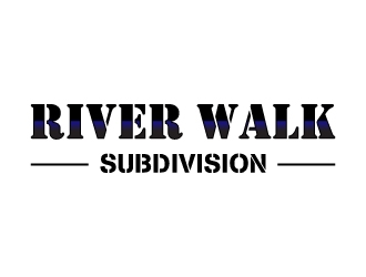 River Walk Subdivision logo design by twomindz
