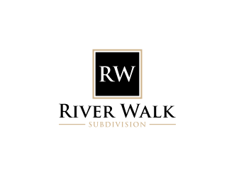 River Walk Subdivision logo design by johana