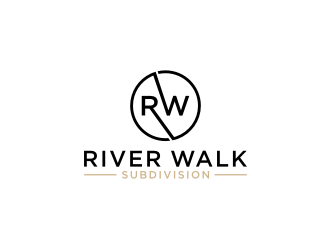 River Walk Subdivision logo design by johana