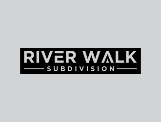 River Walk Subdivision logo design by oke2angconcept