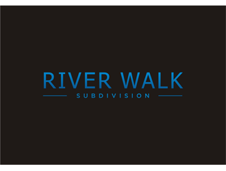 River Walk Subdivision logo design by clayjensen