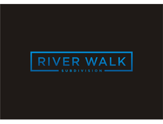River Walk Subdivision logo design by clayjensen