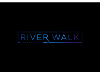 River Walk Subdivision logo design by clayjensen