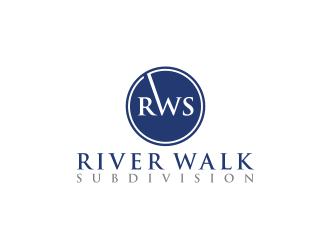 River Walk Subdivision logo design by bricton