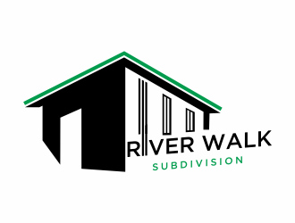 River Walk Subdivision logo design by Mahrein