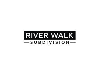 River Walk Subdivision logo design by logitec