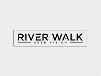River Walk Subdivision logo design by evdesign