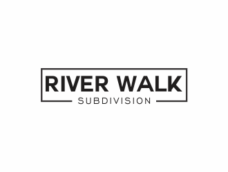 River Walk Subdivision logo design by up2date