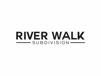 River Walk Subdivision logo design by up2date