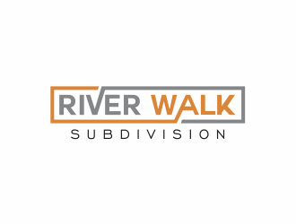 River Walk Subdivision logo design by up2date