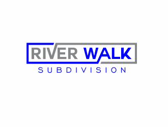River Walk Subdivision logo design by up2date