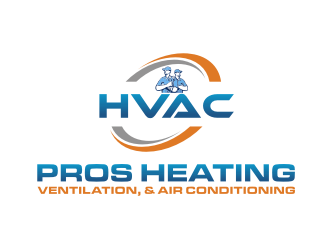 HVAC Pros Heating, Ventilation, & Air Conditioning  logo design by tejo