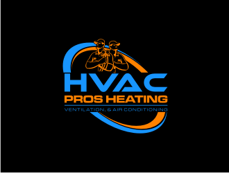 HVAC Pros Heating, Ventilation, & Air Conditioning  logo design by Adundas