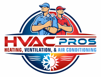 HVAC Pros Heating, Ventilation, & Air Conditioning  logo design by agus