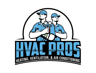 HVAC Pros Heating, Ventilation, & Air Conditioning  logo design by qqdesigns