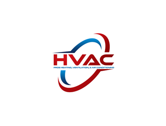 HVAC Pros Heating, Ventilation, & Air Conditioning  logo design by clayjensen