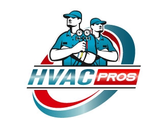HVAC Pros Heating, Ventilation, & Air Conditioning  logo design by Yuda harv