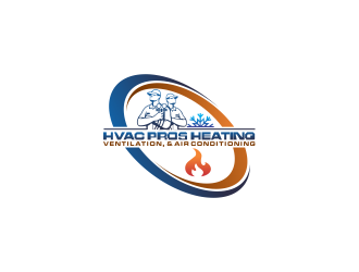 HVAC Pros Heating, Ventilation, & Air Conditioning  logo design by oke2angconcept