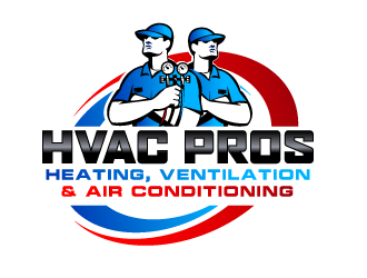 HVAC Pros Heating, Ventilation, & Air Conditioning logo design ...