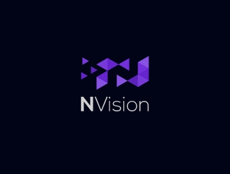 nVision logo design by robiulrobin