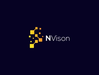 nVision logo design by robiulrobin