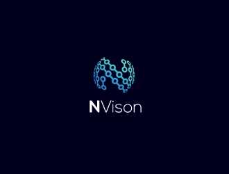 nVision logo design by robiulrobin