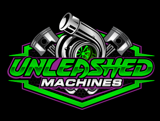 Unleashed Machines logo design by THOR_