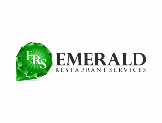 Emerald Restaurant Services logo design by mutafailan
