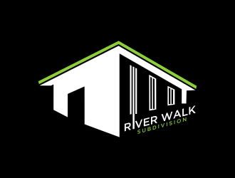 River Walk Subdivision logo design by Mahrein