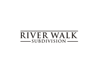 River Walk Subdivision logo design by BintangDesign
