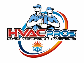 HVAC Pros Heating, Ventilation, & Air Conditioning  logo design by agus