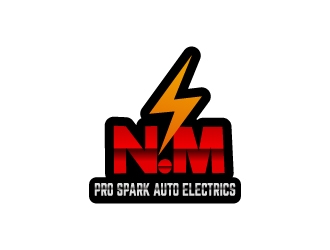 N.M. Pro Spark Auto Electrics logo design by aryamaity