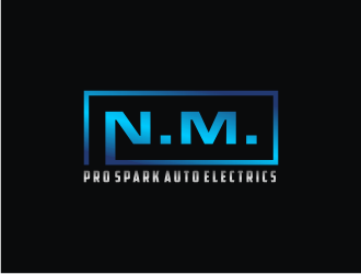 N.M. Pro Spark Auto Electrics logo design by bricton