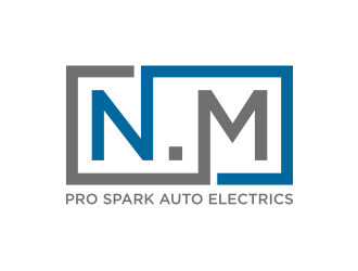 N.M. Pro Spark Auto Electrics logo design by rief
