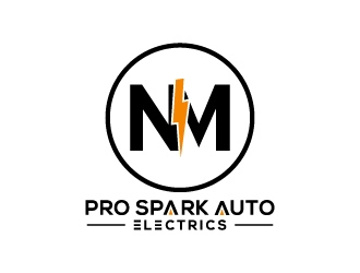 N.M. Pro Spark Auto Electrics logo design by treemouse