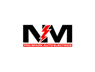 N.M. Pro Spark Auto Electrics logo design by johana