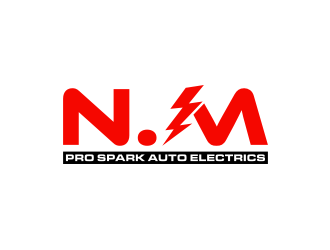 N.M. Pro Spark Auto Electrics logo design by johana
