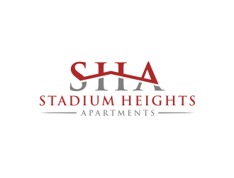 Stadium Heights Apartments logo design by bricton