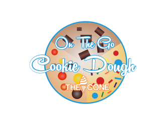 On The Go Cookie Dough logo design by giphone