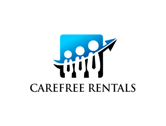 Carefree Rentals logo design by Gwerth