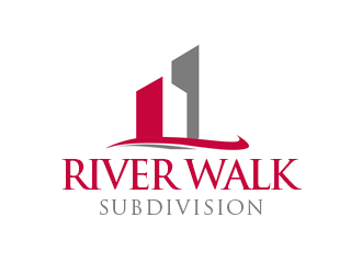 River Walk Subdivision logo design by kunejo