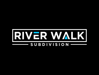 River Walk Subdivision logo design by done