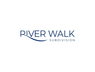 River Walk Subdivision logo design by lj.creative