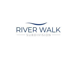 River Walk Subdivision logo design by lj.creative