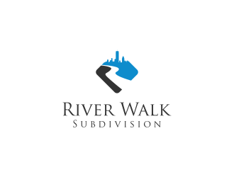 River Walk Subdivision logo design by noviagraphic